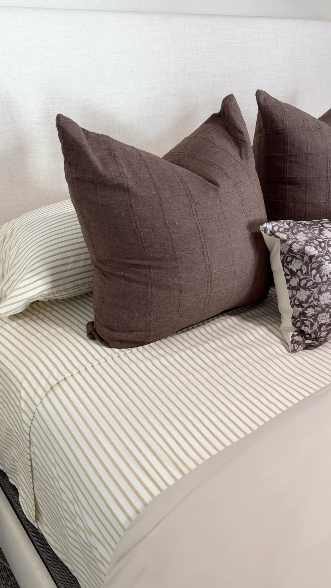 Adding some stripes to our bedroom 😍 I’m loving all things stripes lately and these Amazon sheets are so affordable! 
PLUS they are marked down for Black Friday!!
••
••
Winter bedding, winter bedding refresh, bedding refresh, new sheets, king bed, neutral bedroom, neutral home, cozy bedroom, moody bedroom, brown bedding, earth tones, Black Friday sales, cyber Monday sales, bfcm, gifts for home, homeowner gifts 

#LTKCyberWeek 

#LTKHoliday #LTKHome