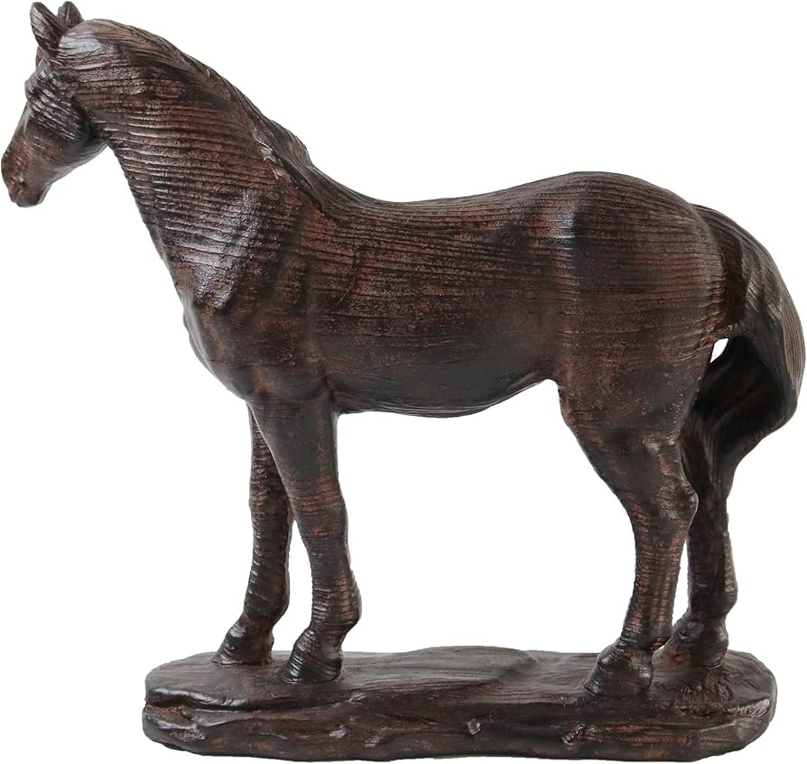 Hymmah Hourse Statue Home Decor Rustic Home Decorations for Living Room, Boho Sculpture Resin Ani... | Amazon (US)