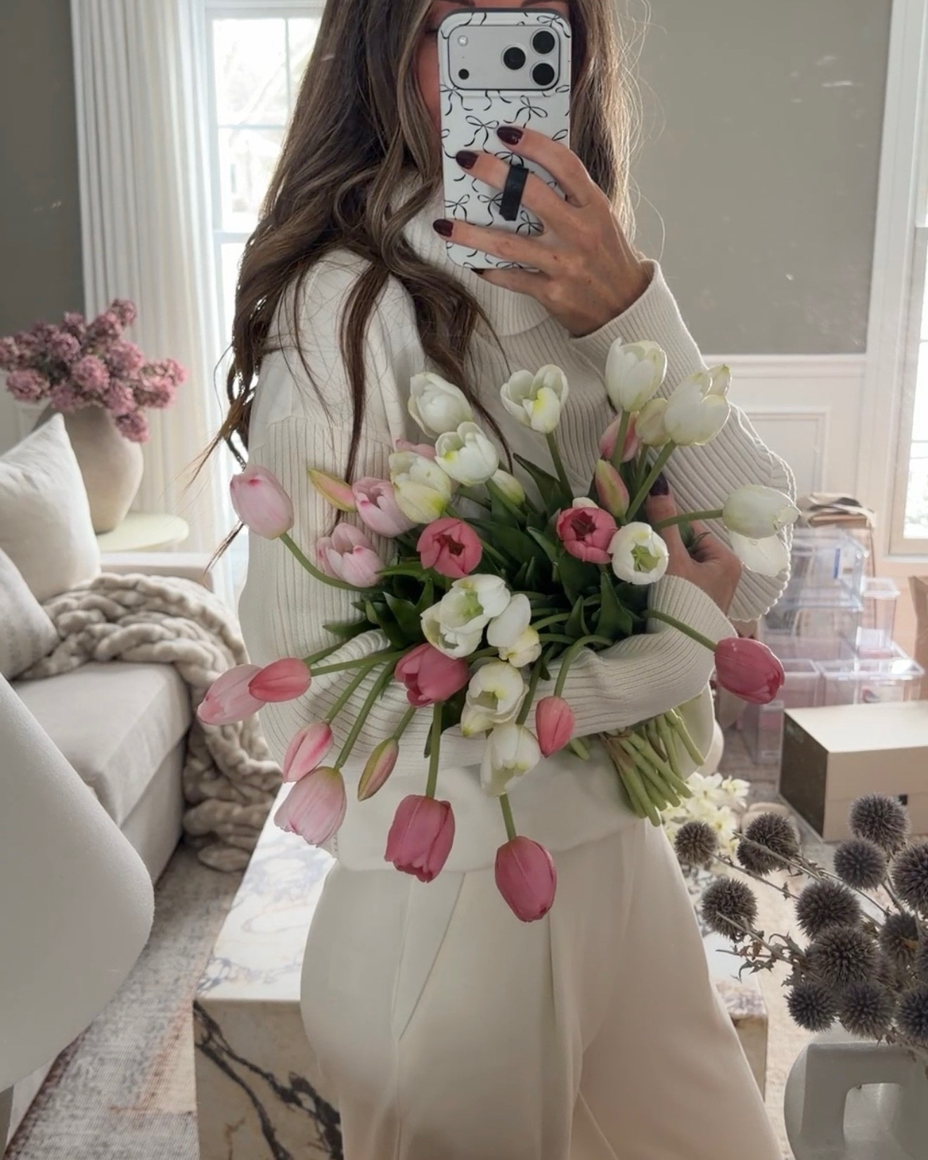 These stunning faux tulips are perfect for brightening up any space. I love these colors for transitioning into the spring months!

#LTKHome #LTKSaleAlert