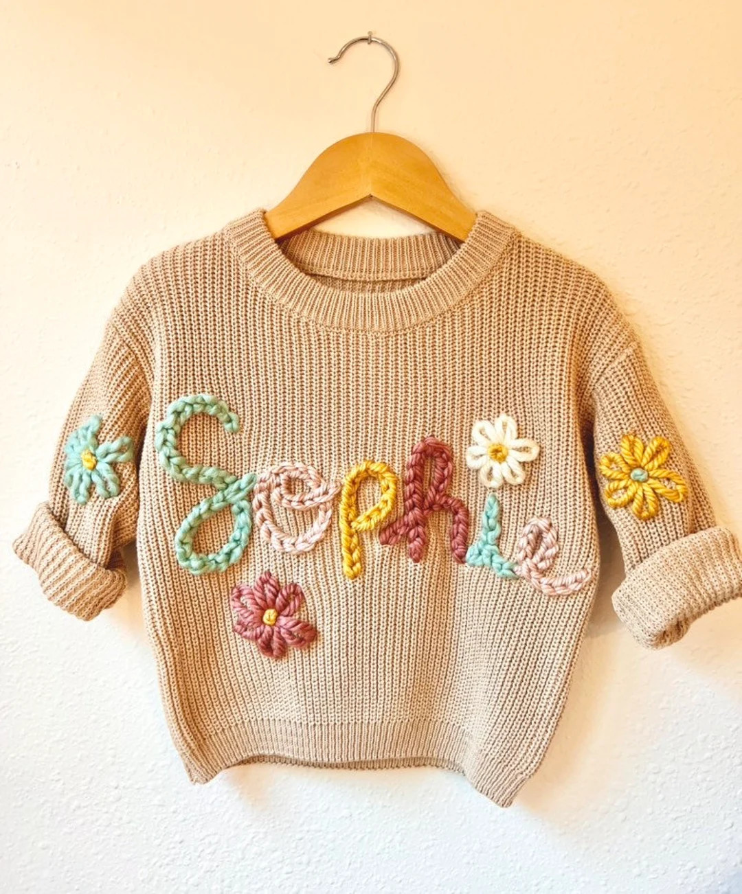 Custom Name Sweater—3-12 letters (plus 4 small designs) | Etsy (US)