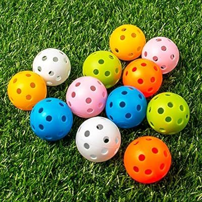 THIODOON Practice Golf Balls Limited Flight Golf Balls 40mm Hollow Plastic Golf Training Balls Co... | Amazon (US)