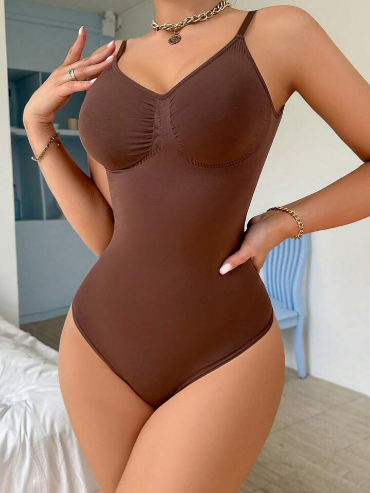 Solid Shapewear Bodysuit | SHEIN USA | SHEIN