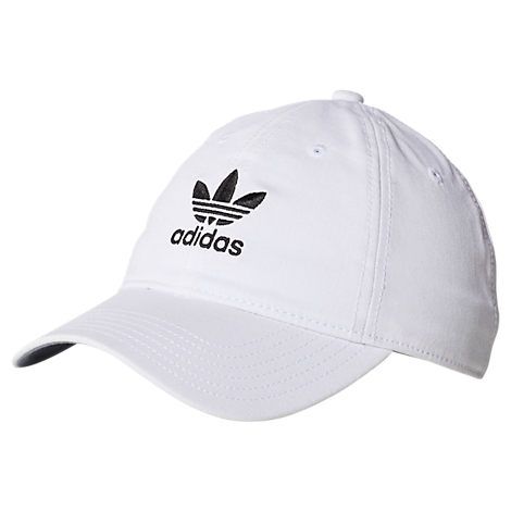 Adidas Women's Originals Precurved Washed Strapback Hat, White | Finish Line (US)
