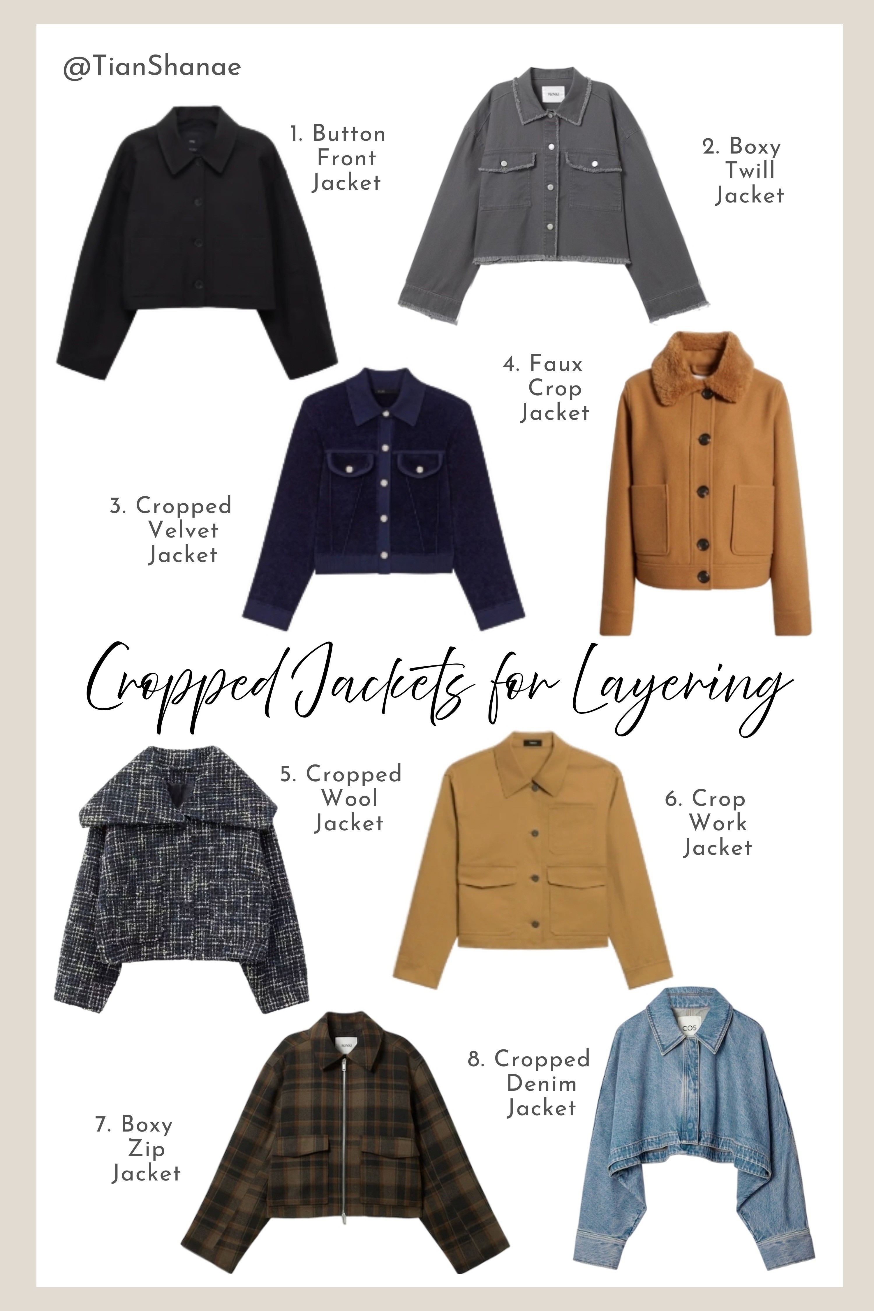The ultimate layering hack: cropped jackets! They add instant structure and style over dresses, knits, and tees. I've found the chicest styles for fall that you need. Tap to shop these must-have pieces for effortless layering! #CroppedJacket #Layering #FallFashion #Outerwear #OOTD #StyleHack #ShopTheLook #FallStyle

#LTKSeasonal #LTKSaleAlert #LTKStyleTip