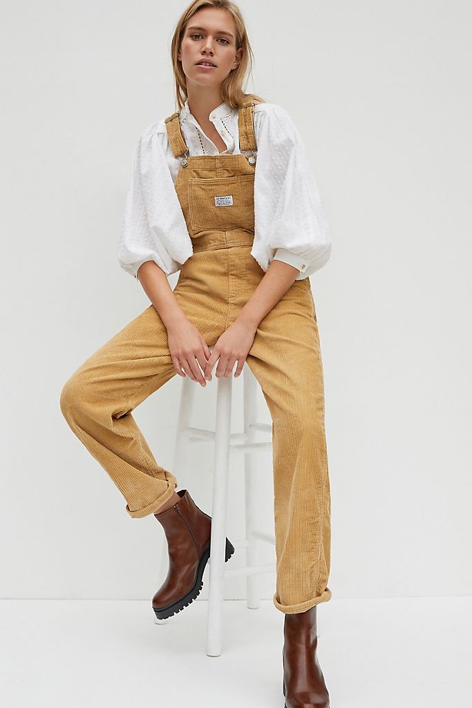 Levi's Vintage Relaxed Corduroy Overalls | Anthropologie (US)