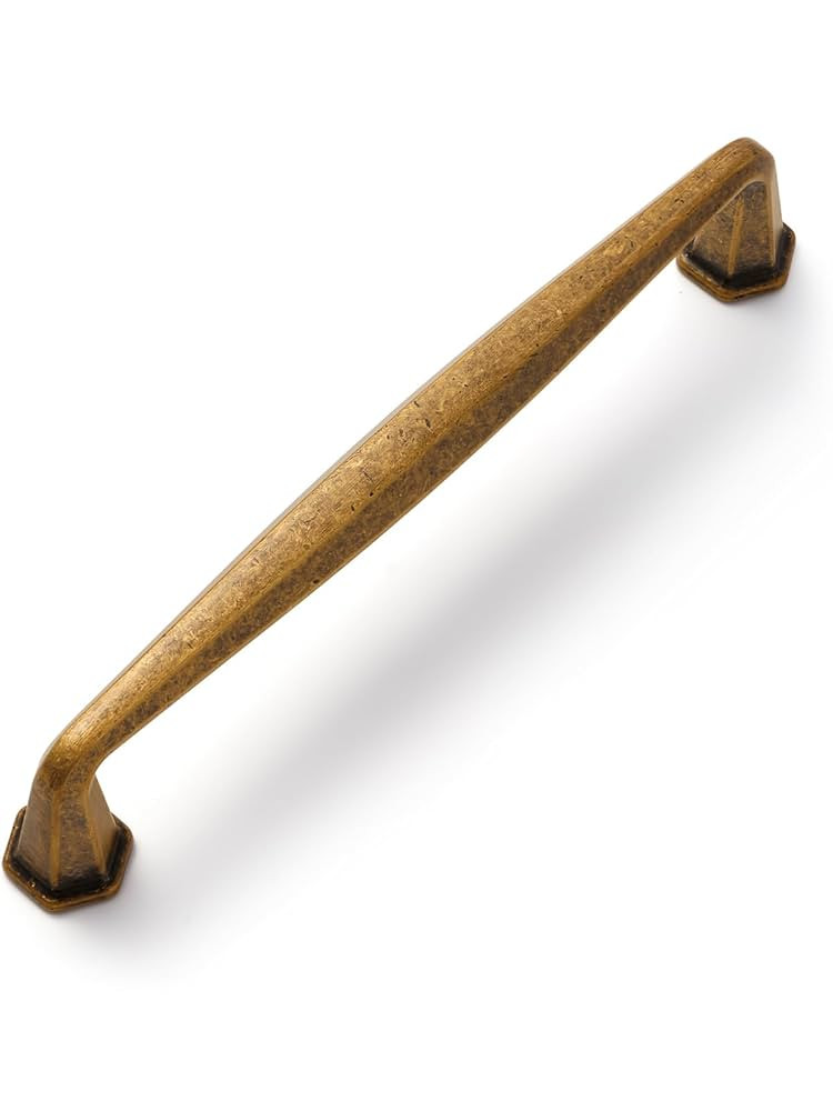 5 Pack Antique Brass Cabinet Pulls 5" Hole Center Vintage Drawer Pulls Dresser Handles Hardware B... | Amazon (US)
