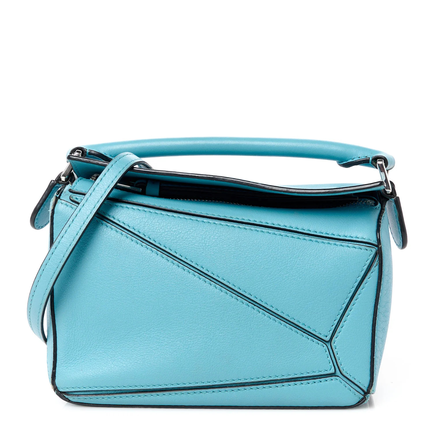 Calfskin Mini Puzzle Bag Cyan | FASHIONPHILE (US)