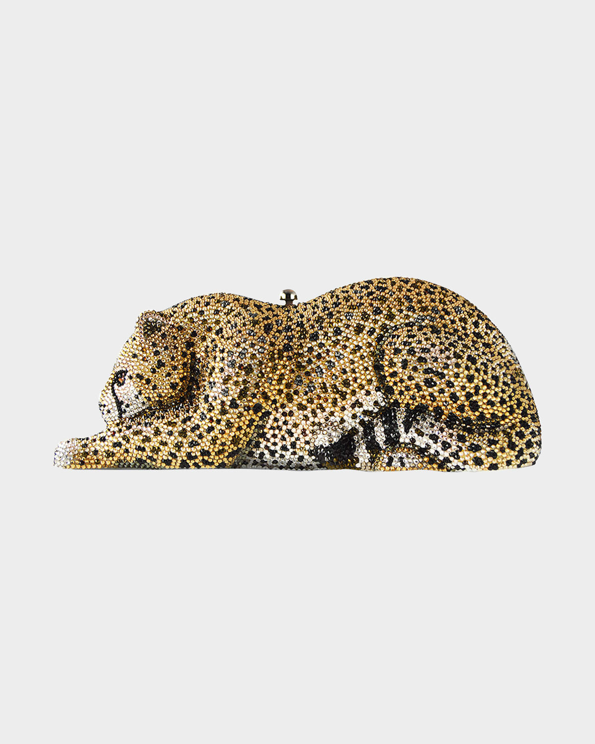 Crystal-Embellished Wildcat Clutch Bag | Neiman Marcus