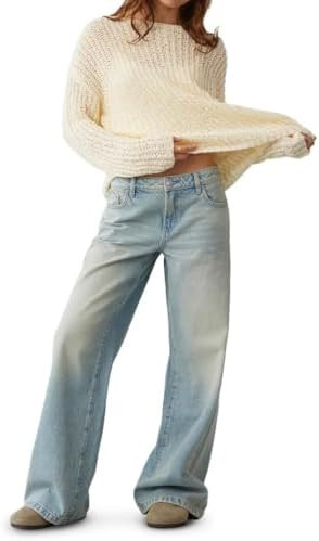 Pacsun Women's Zoe Low Rise Girlfriend Jeans Medium Blue | Amazon (US)