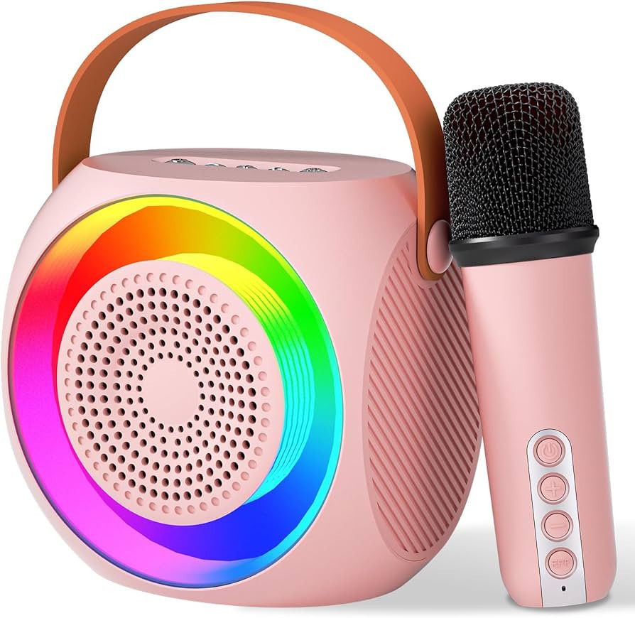 Micpioneer Karaoke Machine for Kids, 4-12 Years Old Girls Gifts, Mini Portable Bluetooth Speaker ... | Amazon (US)