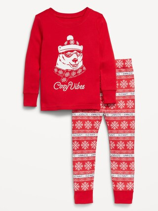 Unisex Snug-Fit Printed Pajama Set for Toddler & Baby | Old Navy (US)