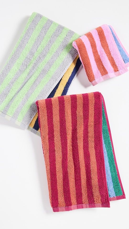 Dusen Dusen Set of Striped Hand Towels and Washcloth | SHOPBOP | Shopbop