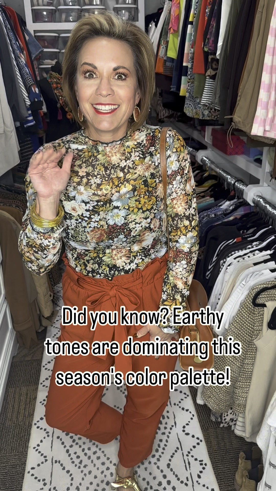 Happy #WearitWednesday, lovelies! Fall is in the air, and I’m obsessing over this season’s hottest color combo! Rusty reds and earthy tones are taking over my wardrobe, and I’m feeling cozy and chic. Today’s OOTD features my fave paper bag pants, a sheer floral blouse that’s SO on trend, gold accents, and a vintage brown handbag belt. 

👉 Save this post for your next outfit inspiration. 

🌟 Want to shop this outfit? 🌟

Comment “SHOP” below to get a DM with the link to my LTK! ⬇ 

⭐️⭐️ Don’t forget to follow me for the link! ⭐️⭐️

What are your go-to colors for fall? Share with me in the comments! 

#FallFashion #AutumnVibes #WearitWednesday #FashionTrends #OOTD #FallColorPalette #CozyChic #GoldAccents #VintageGlam



Fall Fashion
Autumn Outfit
WearitWednesday
OOTD (Outfit of the Day)
Fall Color Palette
Cozy Chic
Gold Accents
Vintage Glam
Rusty Red Fashion
Earthy Tones
Paper Bag Pants
Sheer Floral Blouse
Fall Trends
Autumn Style
Fashion Inspiration
Outfit Ideas
Fall Fashion Trends
Seasonal Style

#LTKStyleTip #LTKSeasonal #LTKWorkwear