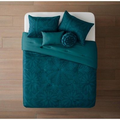 Larkspur 4/5pc Floral Medallion Velvet Bed Set - Opalhouse™ | Target
