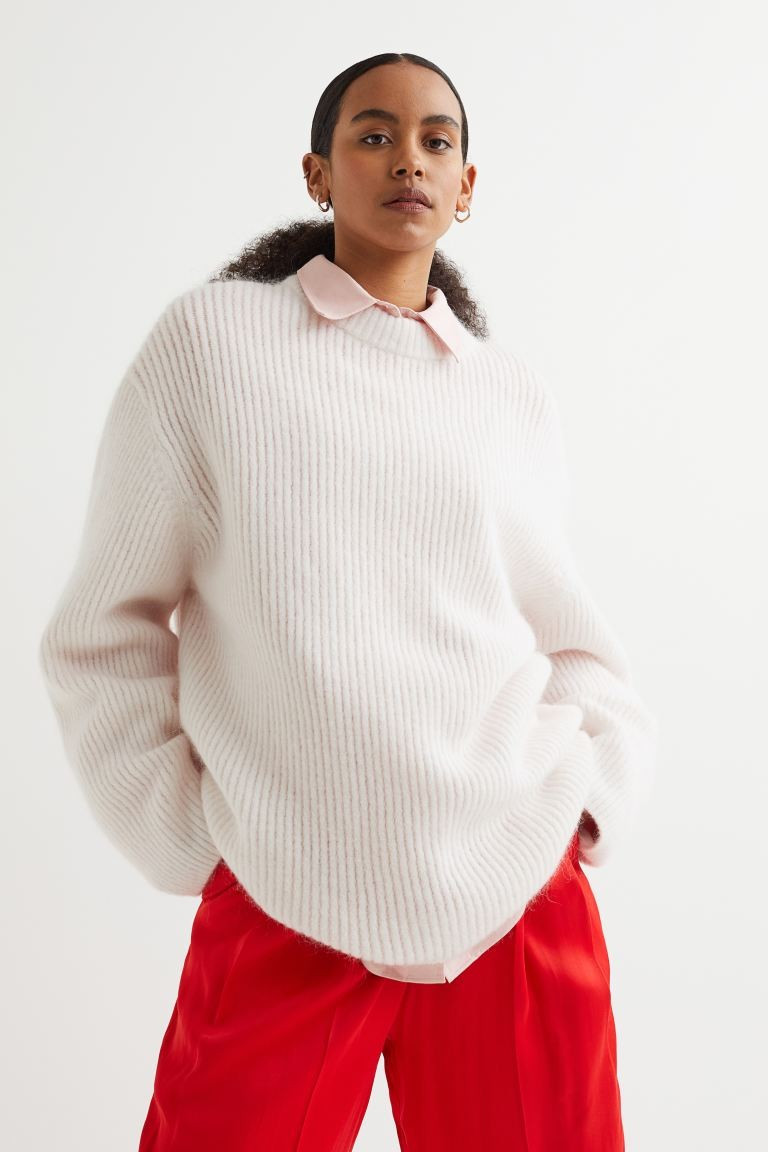 Rib-knit wool-blend jumper | H&M (UK, MY, IN, SG, PH, TW, HK)
