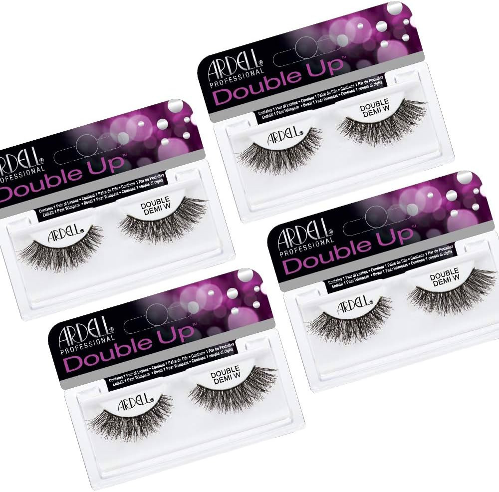 Ardell False Eyelashes Double Up Demi Wispies Black x 4 pairs | Amazon (US)
