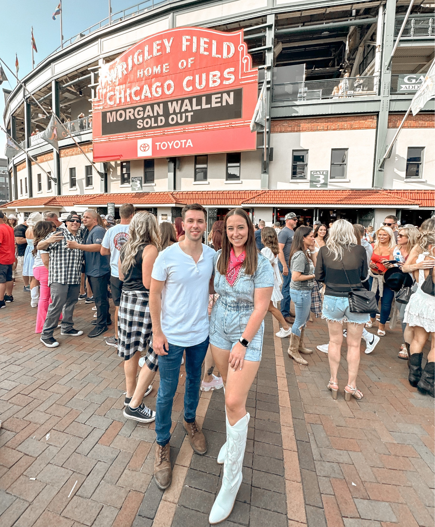 morgan wallen concert, country concert outfit inspo, country outfit, denim romper, sequence bandana

#LTKstyletip #LTKunder100 #LTKFind