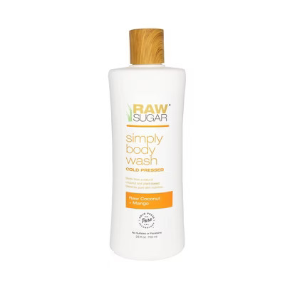 Raw Sugar Raw Coconut + Mango Body Wash - 25 fl oz | Target