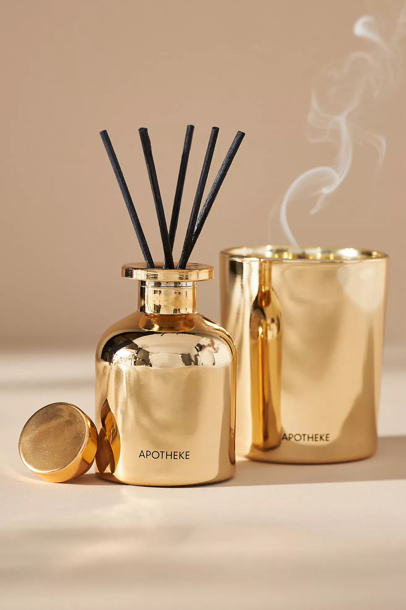 Apotheke White Vetiver Candle & Reed Diffuser Gift Set | Anthropologie (US)