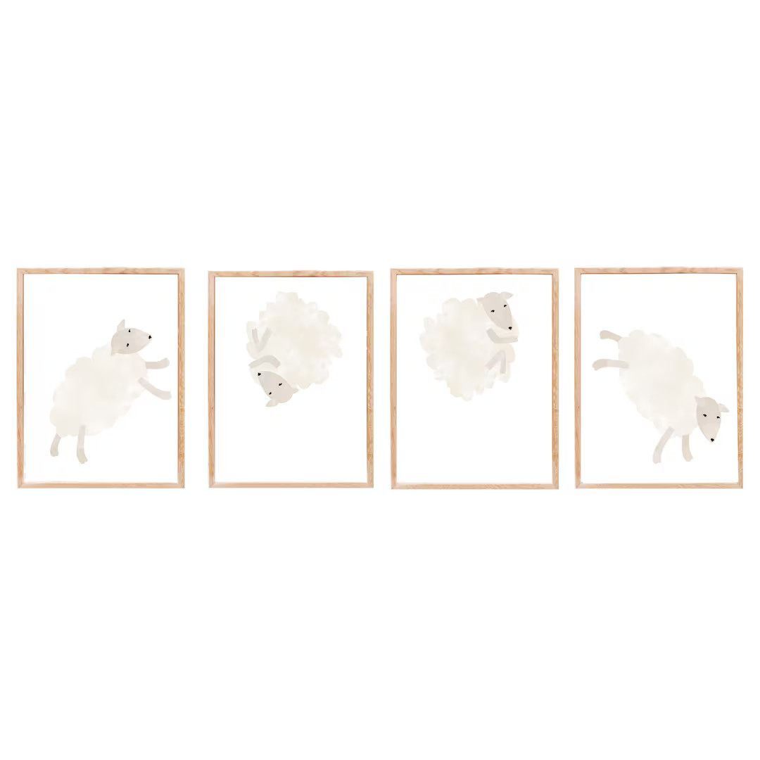 Lamb Nursery Print Lamb Art, Nursery Art, Farmhouse Decor, Printable Digital Download, Kids Room ... | Etsy (US)