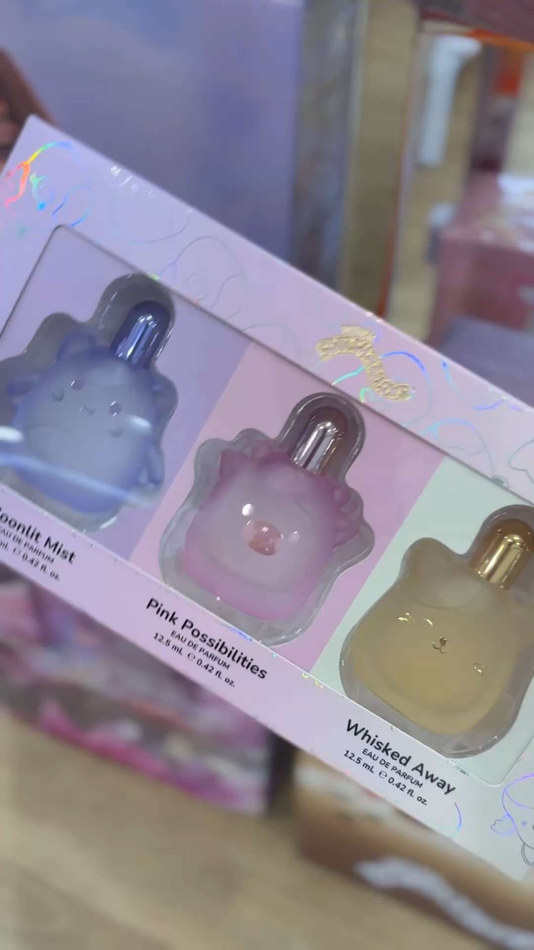 How adorable is this mini perfume trio?! 💜✨
Three sweet, wearable scents — Coconut Mist, Pink Possibilities & Whisked Away — all in the cutest little bottles. Perfect stocking stuffer or gift for teens, tweens, or anyone who loves cute aesthetic fragrances. 🎀✨
Found this at Ulta today and had to share because it’s selling fast! #UltaBeauty #PerfumeSet #HolidayGifts2025 #GiftGuide2025 #StockingStuffers #AffordableGifts #BeautyFinds #ViralGifts #AestheticGifts #UltaSale 

 #LTKGiftGuide #LTKselfcare #LTKBeauty