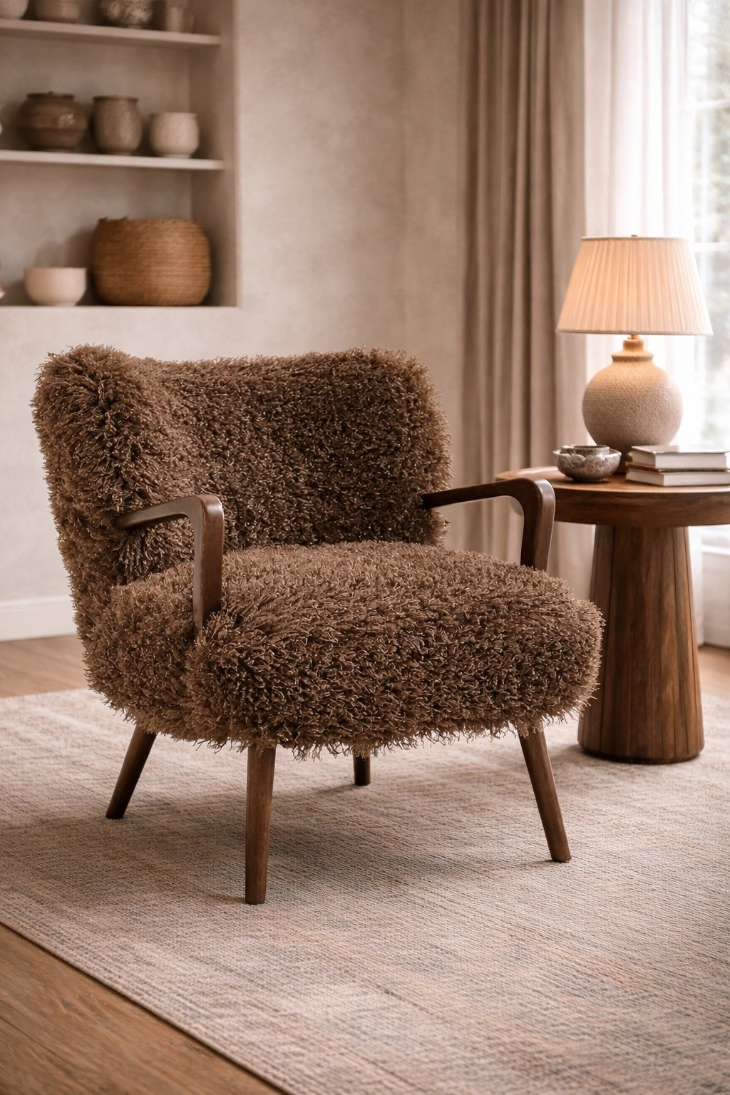 Obsessed with this faux shearling lounge chair!

#LTKHome #LTKOver40