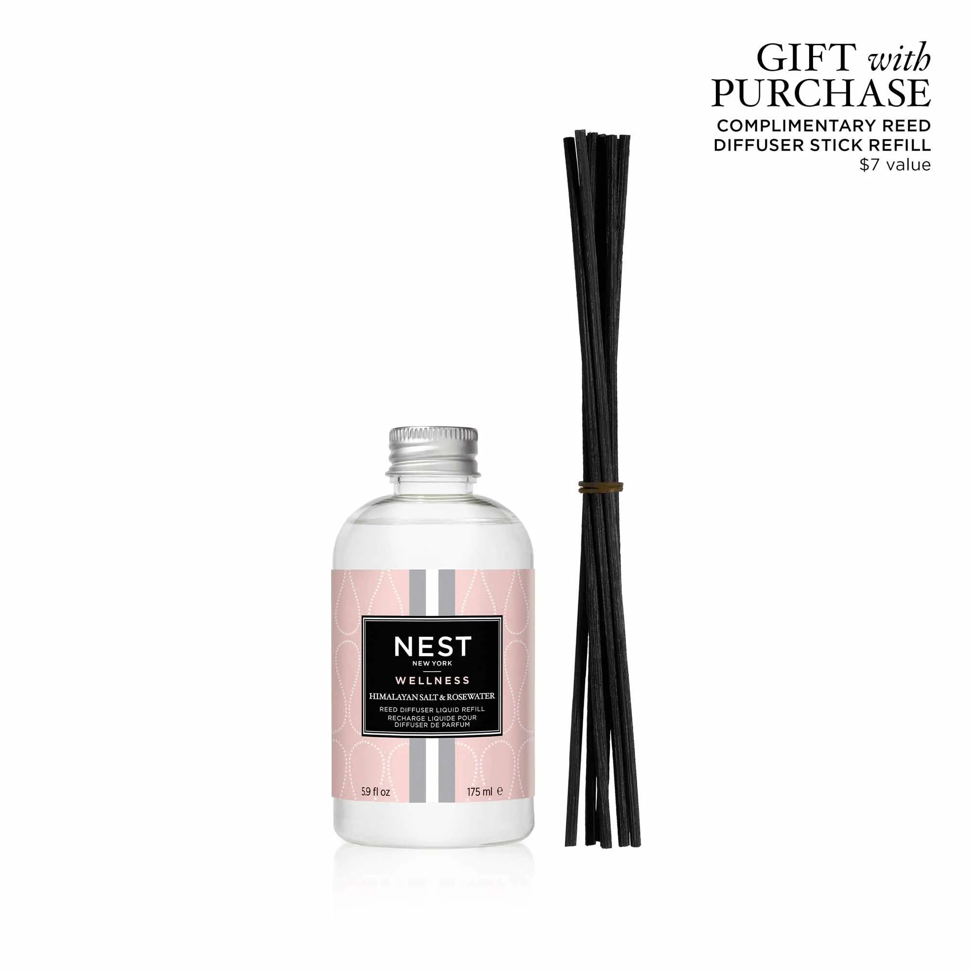 Himalayan Salt & Rosewater Reed Diffuser Liquid Refill | NEST Fragrances