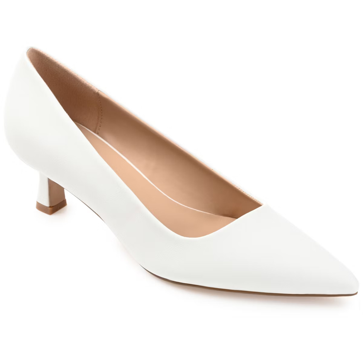 Journee Collection Womens Celica Slip On Kitten Heel Pointed Toe Pumps | Target