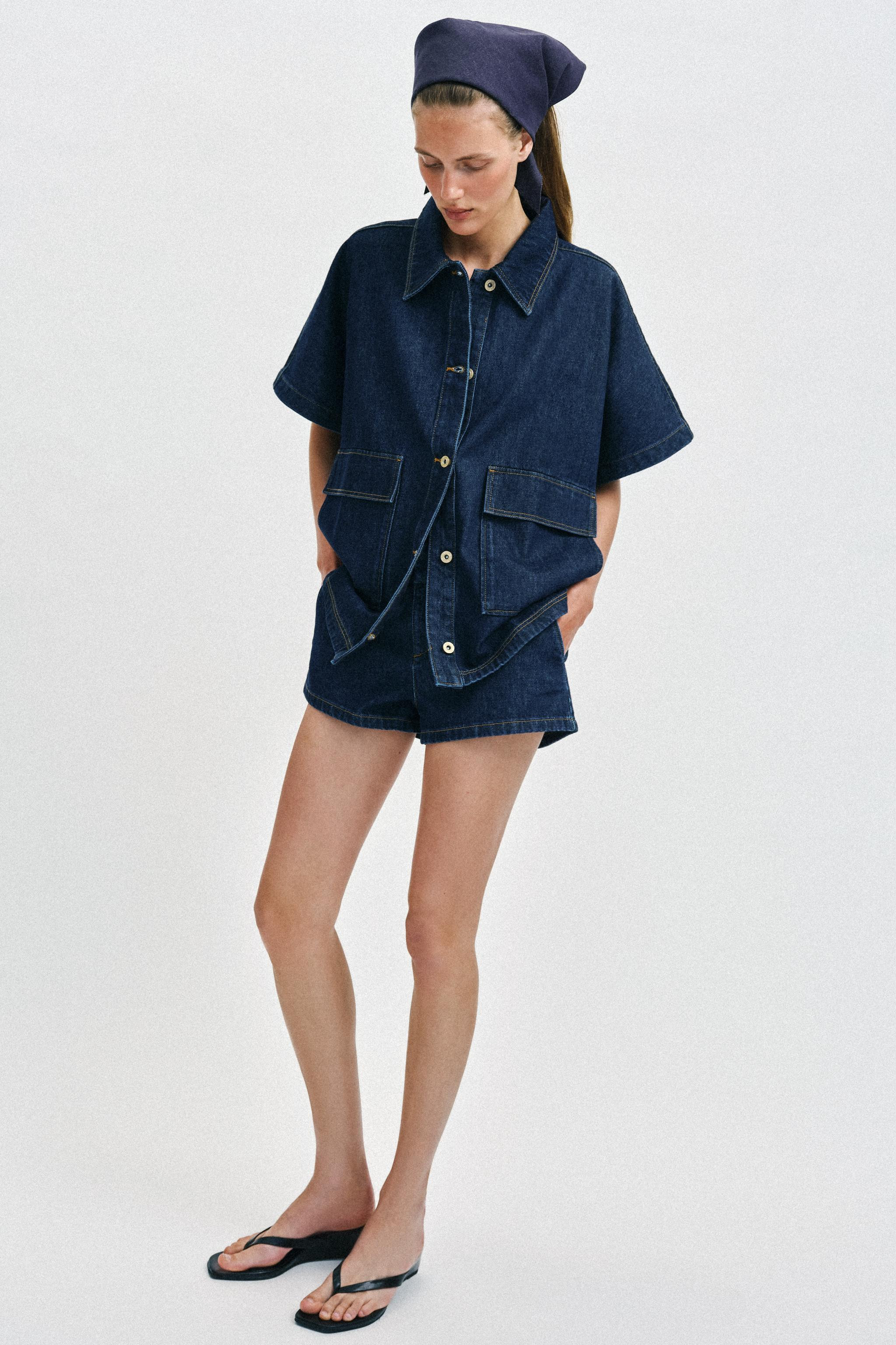 Z1975 OVERSIZE DENIM OVERSHIRT | Zara UK