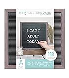 DCWVE Die Cuts with A View Board Letterboard-12 x 12-Gray and Black (189 pcs) LB-006-00001, 12 x 12 | Amazon (US)