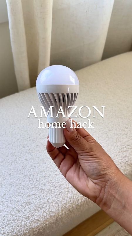 Amazon home hack!! These rechargeable lightbulbs are a game changer and the perfect home find!! 💡 perfect for when there is no outlet but you want to have a lamp. 

#LTKVideo #LTKfindsunder50 #LTKhome