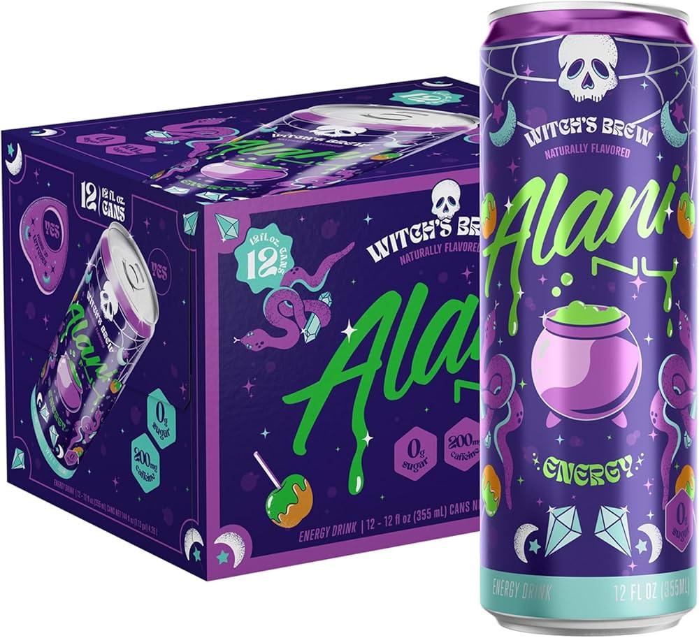 Alani Nu WITCH'S BREW Sugar Free Low Calorie Energy Drinks | 200mg Caffeine | Pre Workout Perform... | Amazon (US)