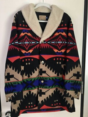VTG Pendleton High Grade Western Wear Mens Jacket Coat Native Tribal Aztec Sz 42 | eBay US