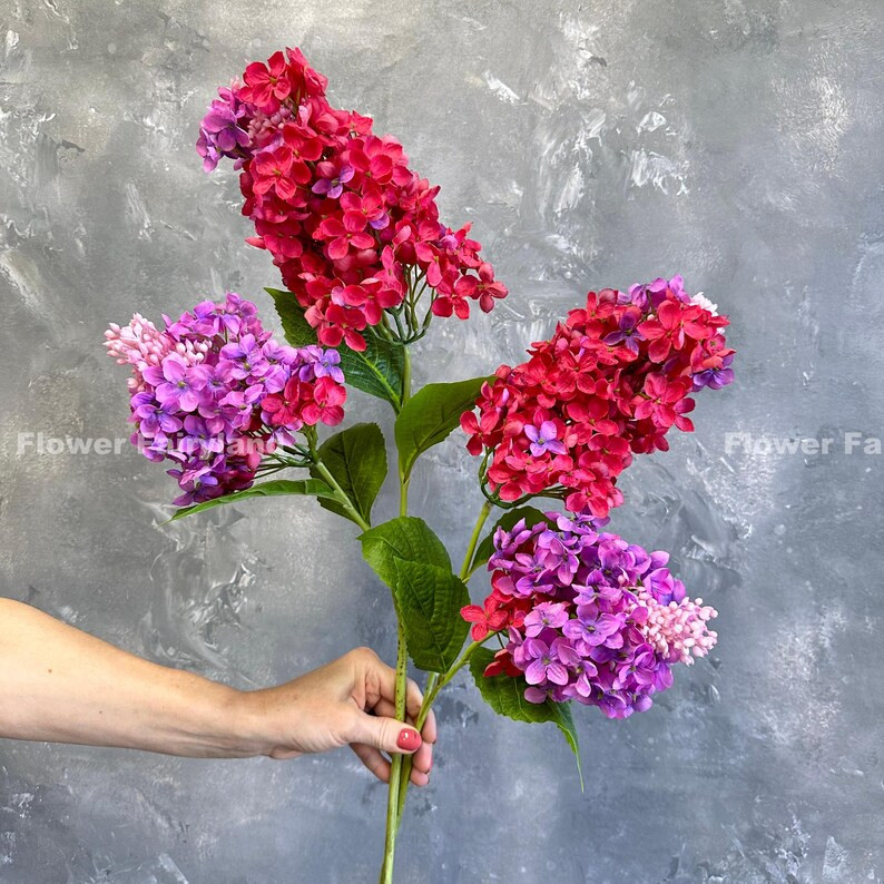 2 Heads Panicle Hydrangea | High Quality Artificial Flower | DIY | Centerpieces | Wedding/home De... | Etsy (US)