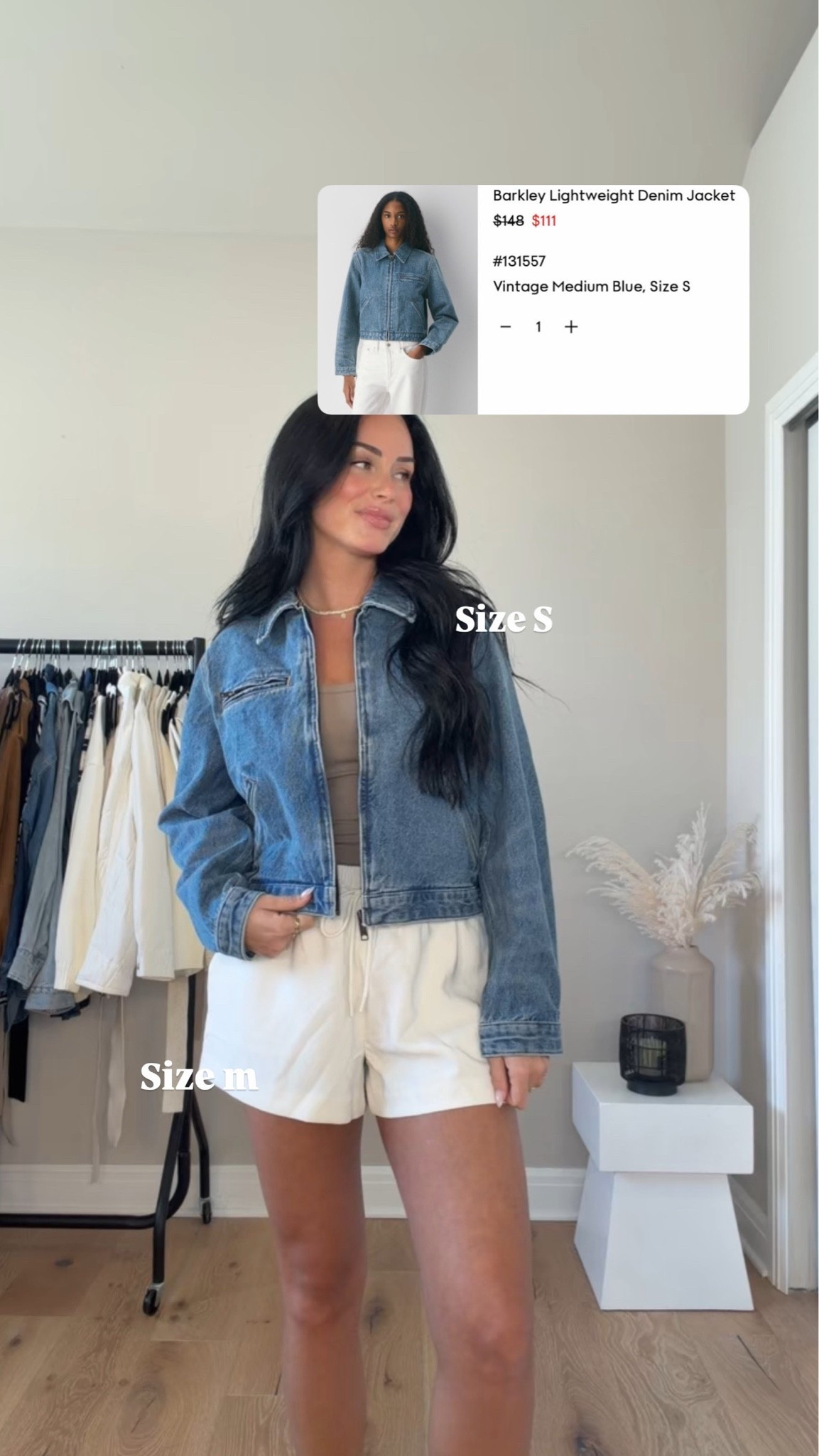 My favorite denim jacket is on sale at @Aritzia 

￼My sizing 5’7, 145lbs,32dd

#LTKootd #LTKgrwm #LTKSaleAlert