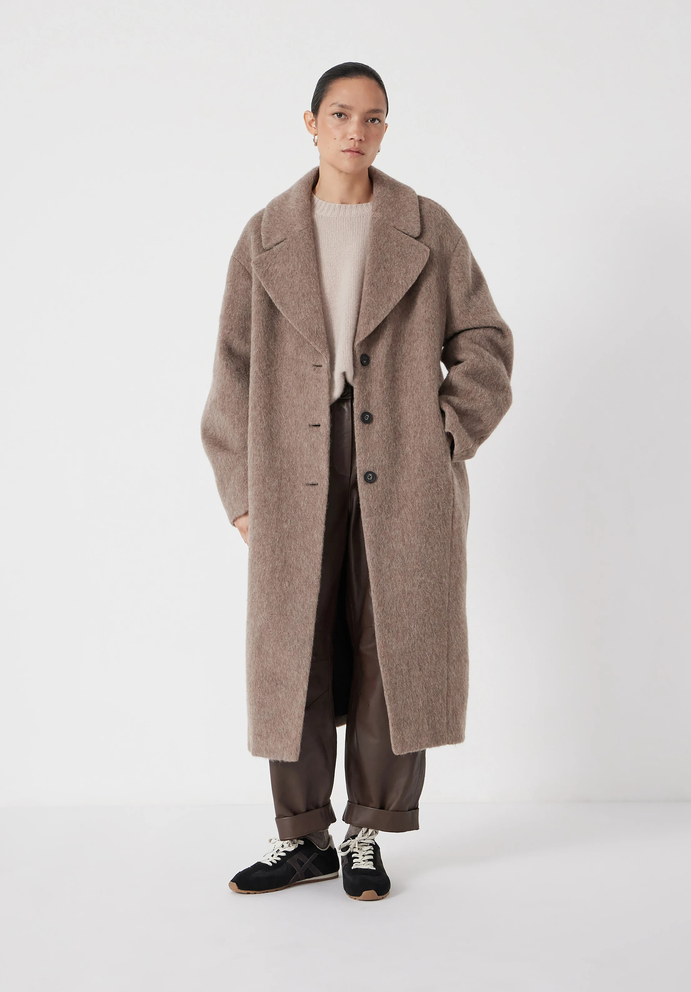 Italian Wool Cocoon Coat | Hush UK