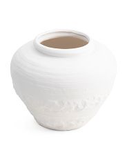 11.5in Textured Ceramic Vase | TJ Maxx