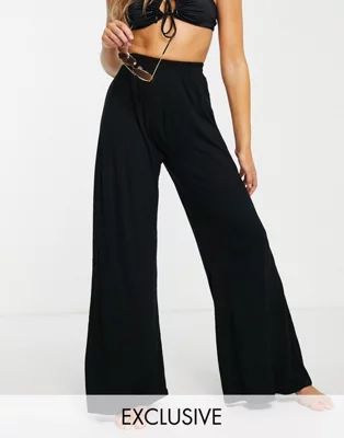 South Beach wide leg yoga pants in black | ASOS (Global)