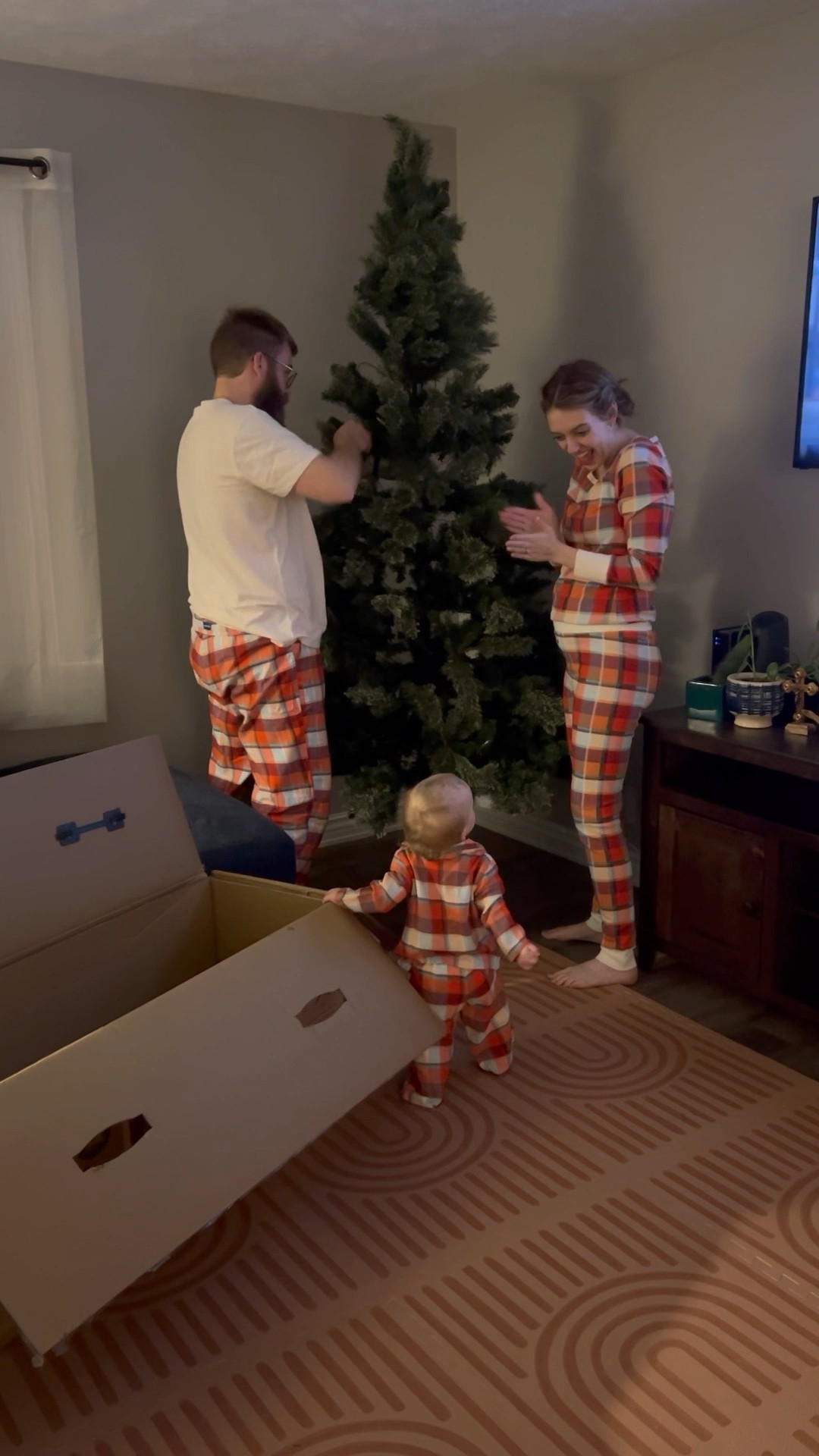 Walmart Pre-lit color-changing artificial Christmas tree!! Our favorite - can be set up in 3 pieces — so easy!! 🎄♥️☕️

#LTKSeasonal #LTKhome #LTKHoliday