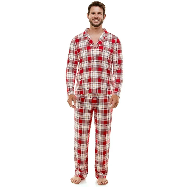 Derek Heart Classic Plaid Matching Family Christmas Pajama Set | Walmart (US)
