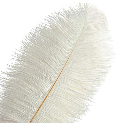 Piokio 20 pcs Natural White Ostrich Feathers Plumes 10-12 inch(25-30 cm) in Bulk for Wedding Part... | Amazon (US)