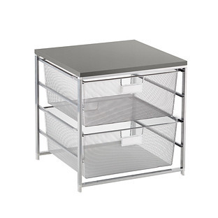 Elfa® Cabinet-Sized Mesh 2-Drawer Solution White | The Container Store