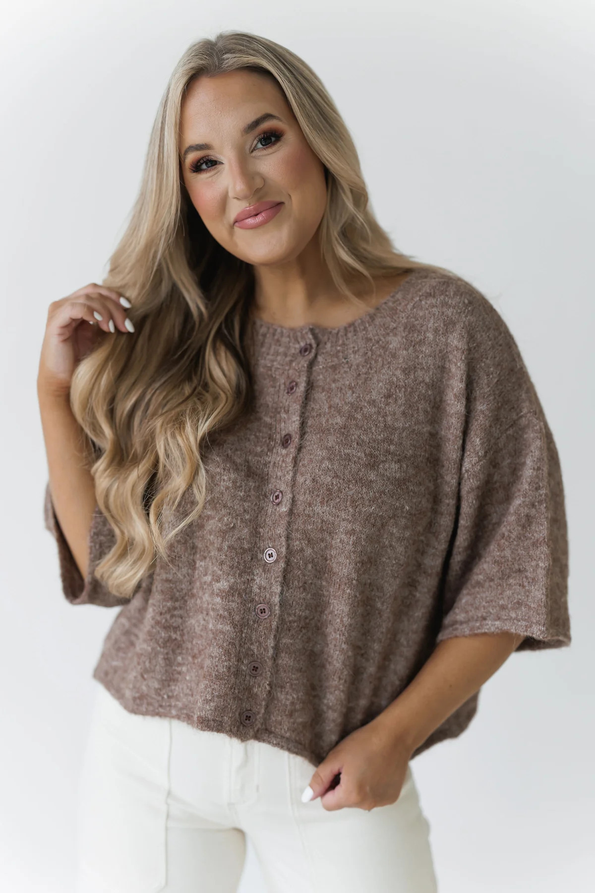 Small Steps Cardigan - Mocha | Landry Kate