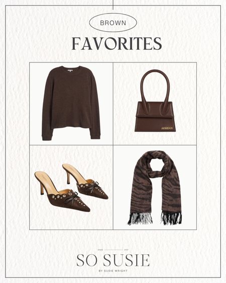 Favorite brown pieces high and low! Add an accessory to update your wardrobe and live in brown this fall!

Under 150, trend faves, fall outfits 

#LTKSeasonal #LTKover40 #LTKitbag