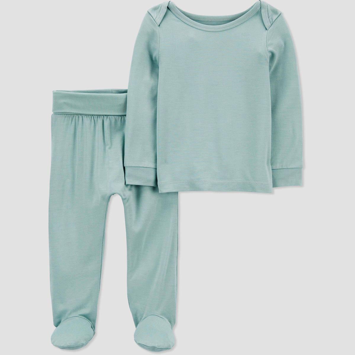 Carter's Just One You®️ Baby 2pc Top & Bottom Set - Light Green | Target