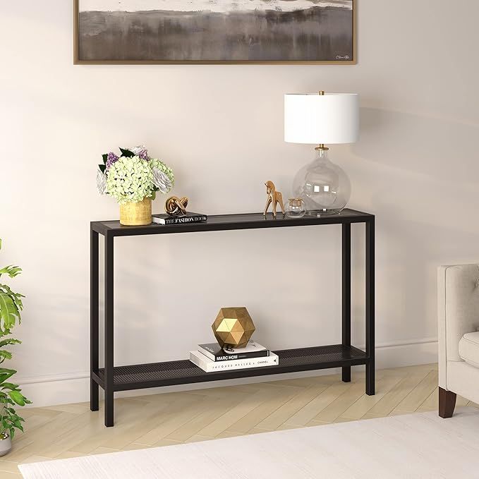 Henn&Hart Rigan Console Table, 46", Gold/Brass Finish | Amazon (US)