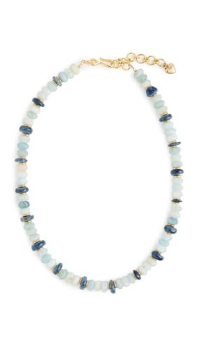 Brinker + Eliza Women's Meg Necklace, Kyanite/Aquamarine, One Size | Amazon (US)