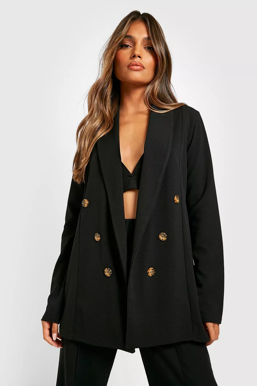 Basic Jersey Relaxed Fit Blazer | Boohoo.com (US & CA)