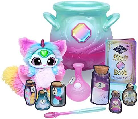 Magic Mixies Magical Misting Cauldron with Exclusive Interactive 8 inch Rainbow Plush Toy and 50+... | Amazon (CA)