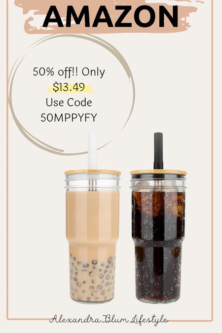 Coffee, smoothie, cup with straw on sale with promo code

#LTKHome #LTKSaleAlert